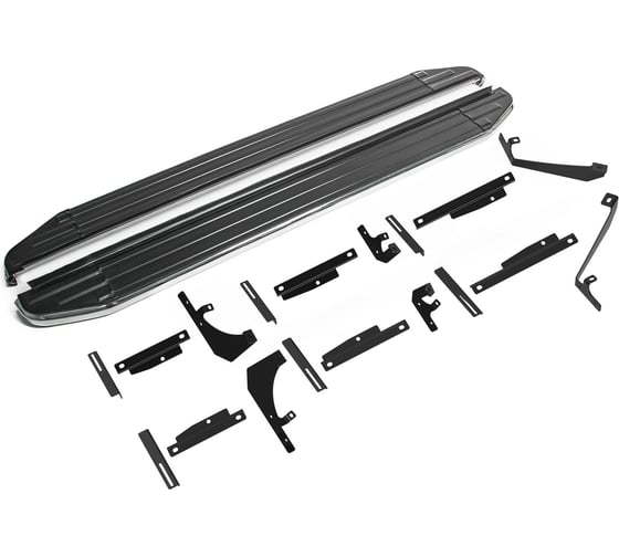 Изображение товара Пороги на автомобиль Rival Premium для Changan CS55 Plus II поколение 2021-н.в./UNI-S 2024-н.в, рынок РФ, 173 см, 2 шт, алюминий A173ALP.8903.1