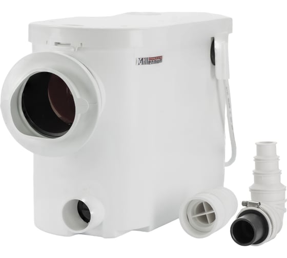 Изображение товара Насос канализационный Millennium 400 Вт, 145 л/мин, 8 м, 3 выхода (подвесной унитаз, раковина, душ) — НКП3-400