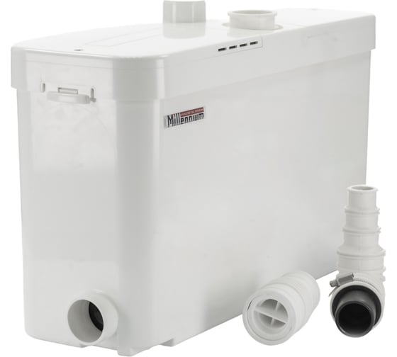 Изображение товара Насос канализационный 500 Вт, напор 8 м, производительность 170 л/мин, 4 входа (для унитаза, раковины, душа, стиральной машины) Millennium НК4-500