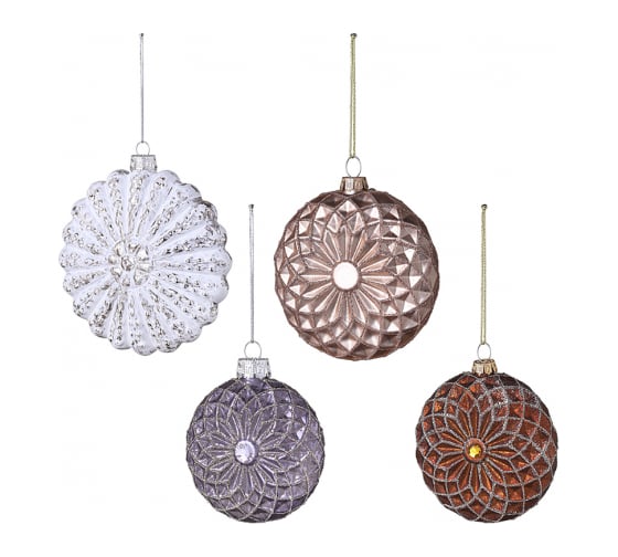 Изображение товара Набор елочных украшений Tkano Winter wonders из коллекции New Year Essential TK24-NY_DEC0013