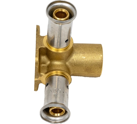 Изображение товара Водорозетка HENCO угловая, ВР, латунь пресс, 16x1/2"x16, 52 мм 3P-160416