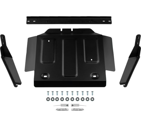 Изображение товара Защита РК АвтоБроня для JAC T9 АКПП 4WD 2024-н.в., сталь 1.8 мм, с крепежом, штампованная 111.09219.1