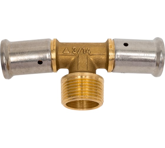 Изображение товара Тройник HENCO НР, латунь пресс, 20x3/4"x20 14P-200520