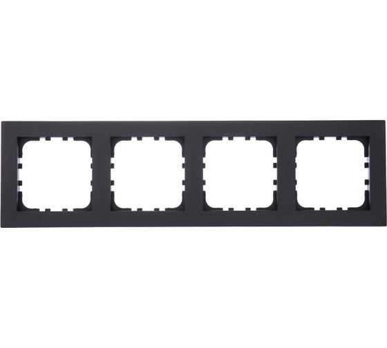 Изображение товара Рамка 4-постовая LK Studio LK80 FLAT черный бархат 844408-1