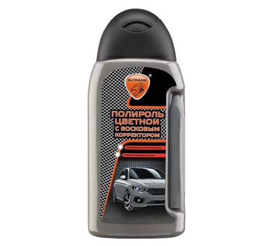 Изображение товара Цветной полироль ELTRANS с восковым корректором царапин, серый, ПЭТ флакон, 350 мл EL-0811.03