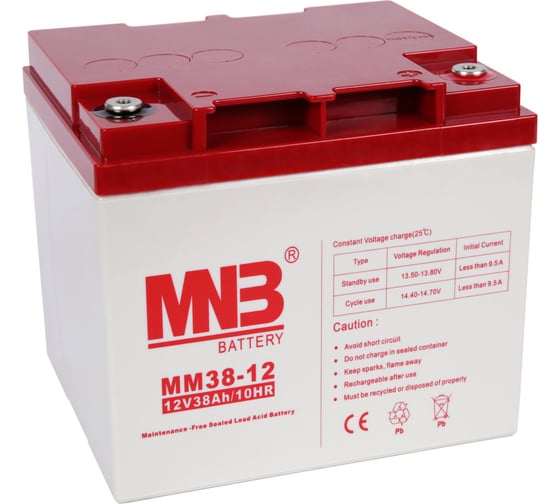 Изображение товара Батарея аккумуляторная АКБ MM38-12 12В 38Ач MNB MM38-12