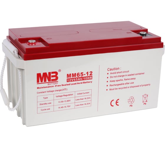 Изображение товара Батарея аккумуляторная АКБ MM65-12 12В 65Ач MNB MM65-12