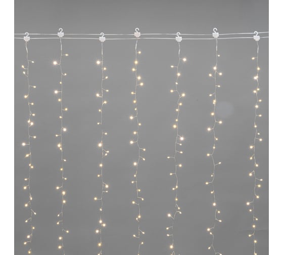 Изображение товара Гирлянда Занавес из Росы Neon-Night Фейерверк 3x3м, 900 LED теплый белый, IP20, 230В 315-866