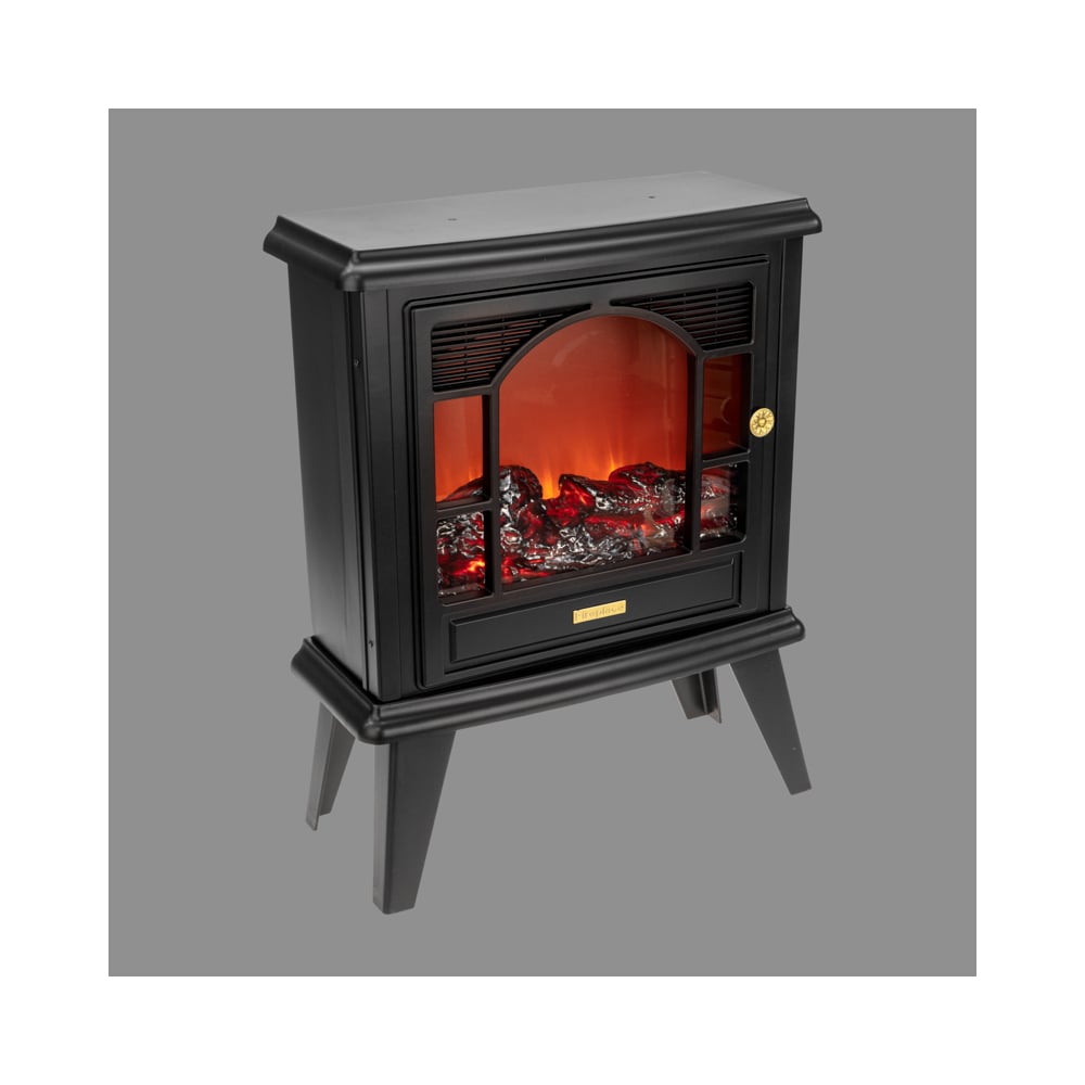 Изображение товара Светодиодный камин NEON-NIGHT Гранд Шале с эффектом живого огня 45x18x56 см черный