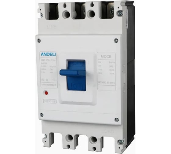 Изображение товара Автоматический выключатель ANDELI ADM3-630L/3P 400A 50kA артикул ADL06-094