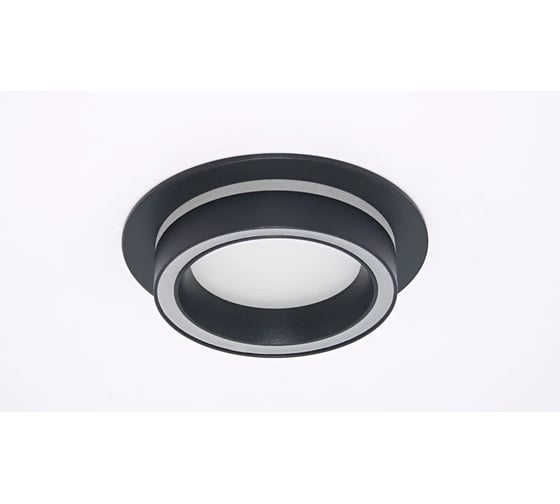 Изображение товара Светильник truEnergy встраиваемый с матовым кольцом под лампу GX53 IP20 круг черный алюминий 21247