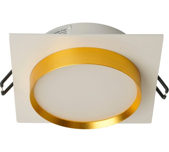 Изображение товара Светильник встраиваемый FERON DL506 потолочный GX53 белый + золото квадрат, 51362