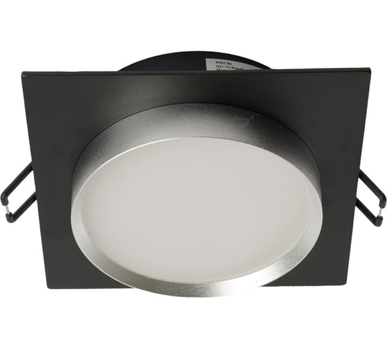 Изображение товара Светильник встраиваемый FERON DL506 потолочный GX53 черный + серебро квадрат, 51363