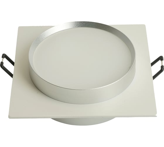 Изображение товара Светильник встраиваемый FERON DL506 потолочный GX53 белый + серебро квадрат, 51361