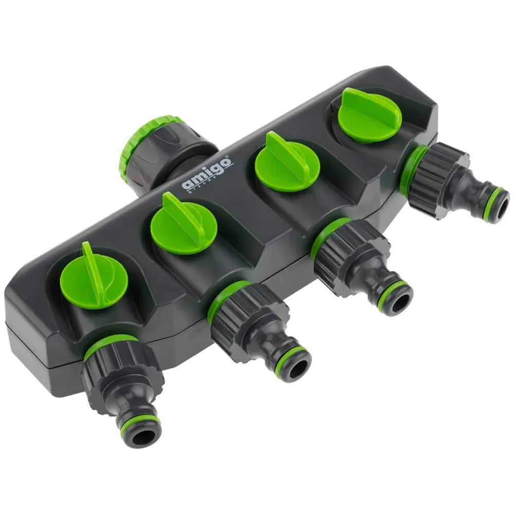 Изображение товара Разделитель потоков 4-х канальный AMIGO 79817 для водоснабжения и отопления