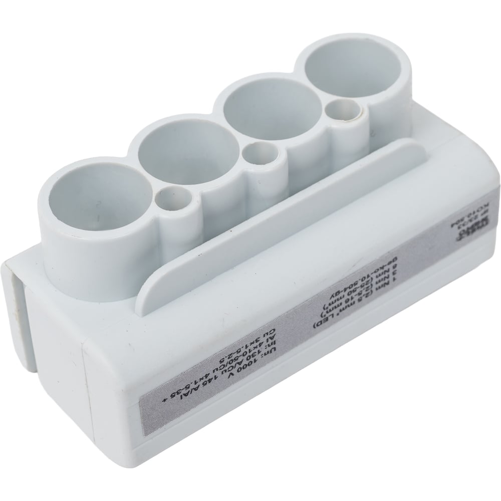 Изображение товара Клеммник ГРИНЭНЕРГО КО10.504 серый IP23/IP33 для фазы с контактной пастой