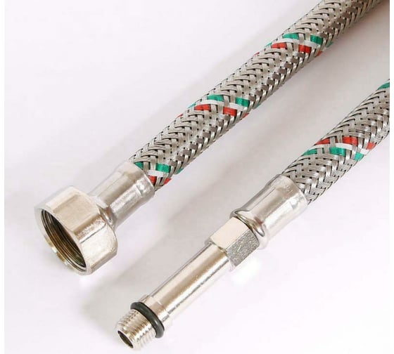 Изображение товара Подводка гибкая (МL10х1-1/2"; 40 см; удл. штуцер; DN 8; оплётка из нерж. стали) Uni-Fitt 503S2804