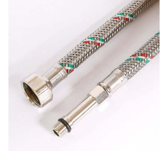 Изображение товара Подводка гибкая (МL10х1-1/2"; 100 см; удл. штуцер; DN 8; оплётка из нерж. стали) Uni-Fitt 503S2810