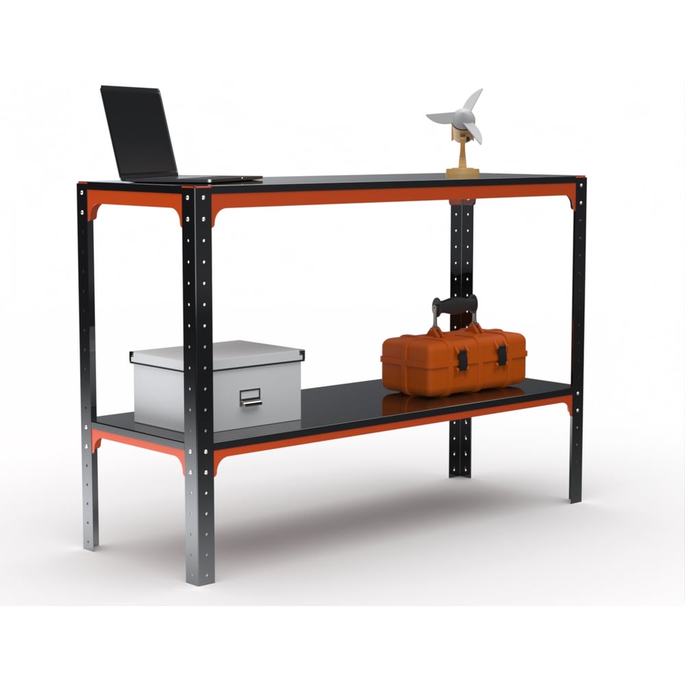 Изображение товара Стол-верстак ООО Металекс серия KIT 950х1300х400 оранжево-черный