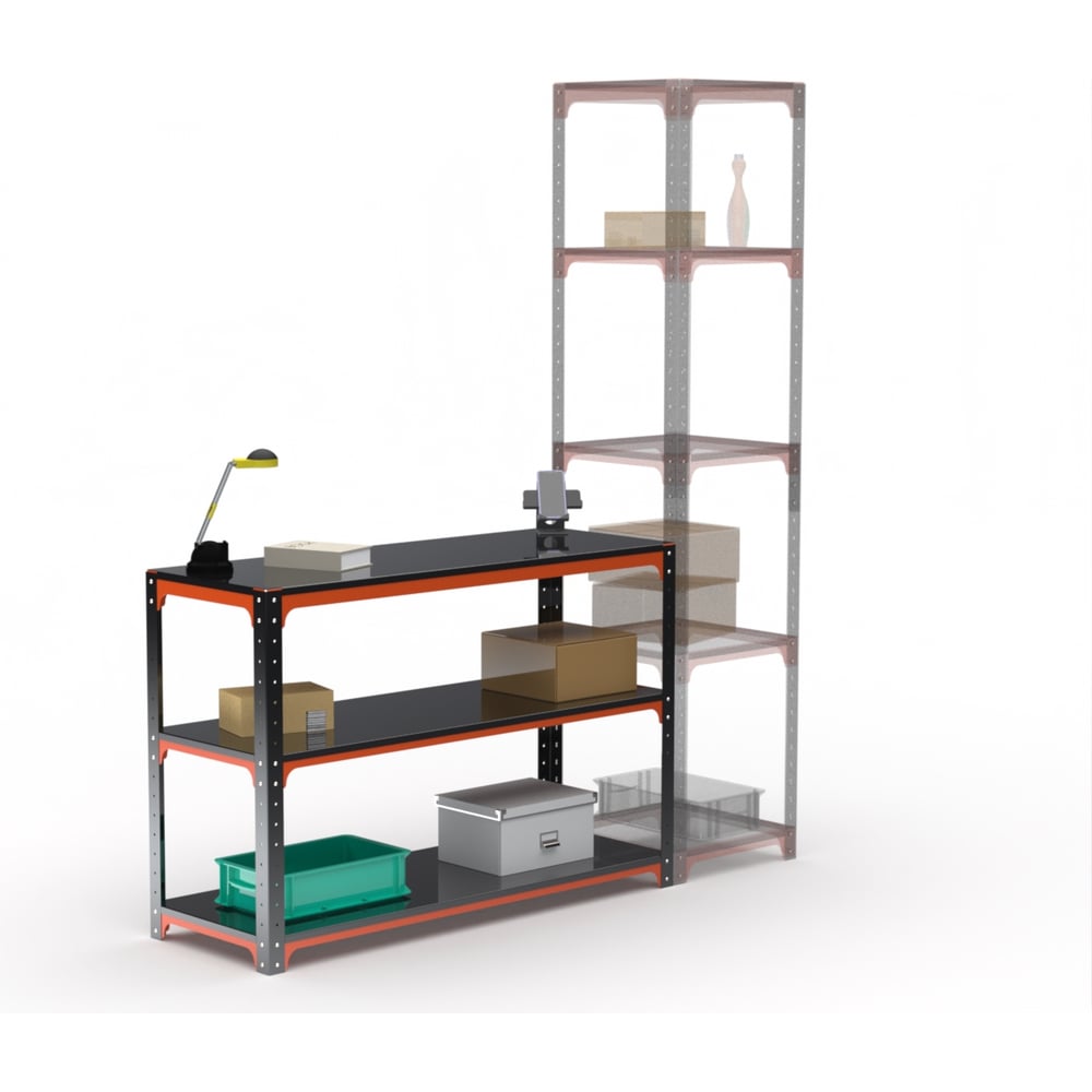 Изображение товара Стол-верстак ООО Металекс KIT 950х1600х500 оранжево-черный