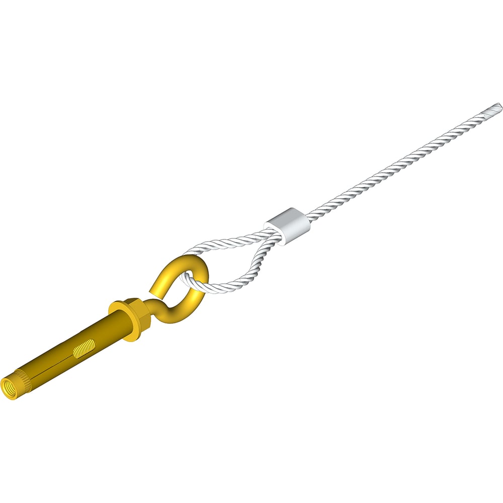 Изображение товара Трос с анкером и зажимом УМС 2 мм, 3 м TA-2-3-Z