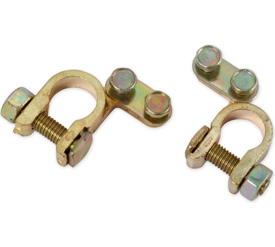 Изображение товара Клеммы аккумулятора ARNEZI угловые усиленные с крепежом 2шт A0103002