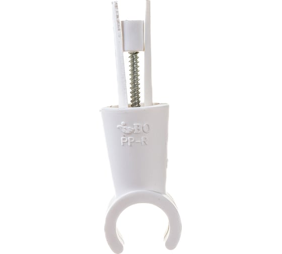 Изображение товара Крепление Blue Ocean клипса высокая на ножке с шурупом полипропиленовая для труб 20 PPRF/PSC(W)-20