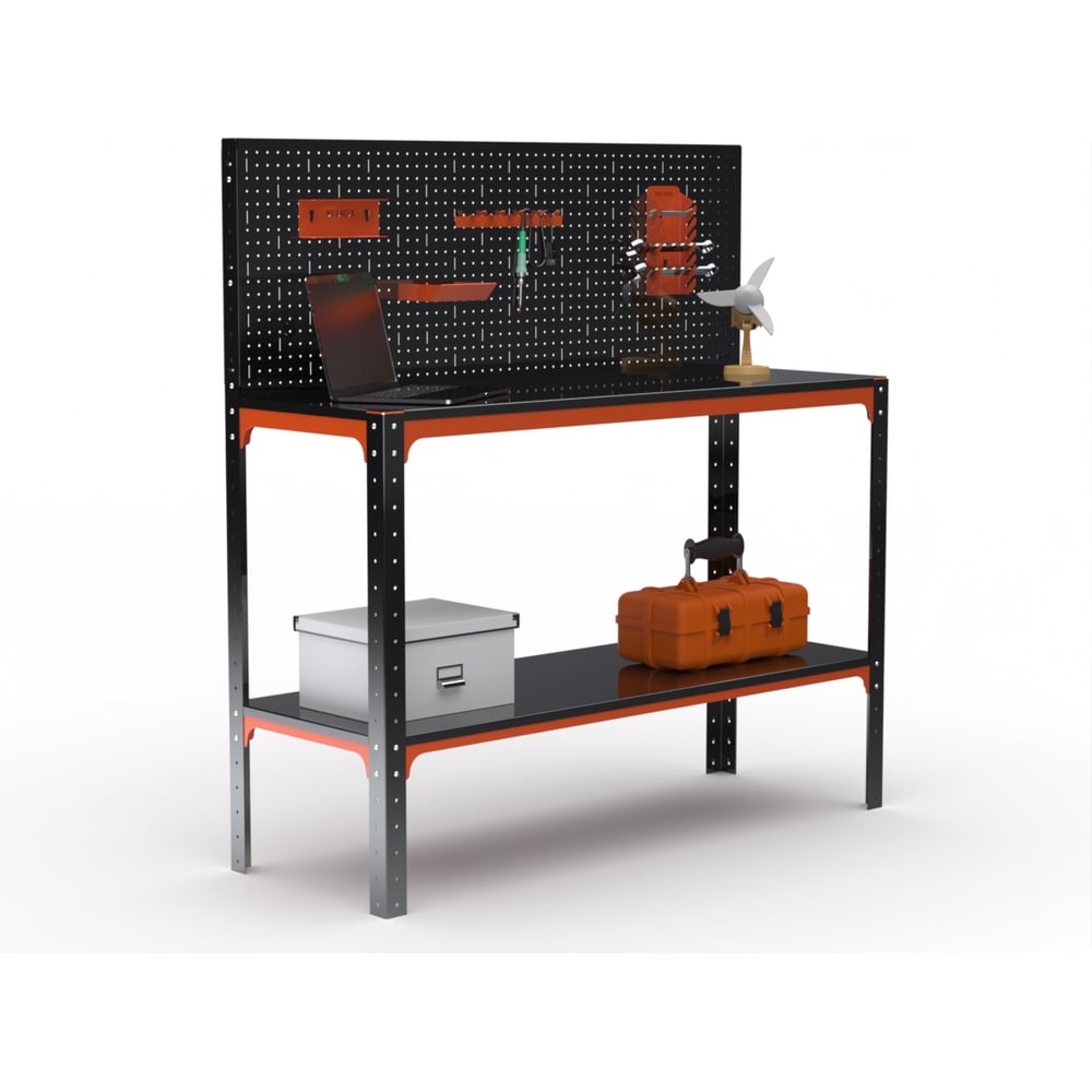 Изображение товара Стол-верстак Металекс KIT 950х1400х400 мм с перфопанелью