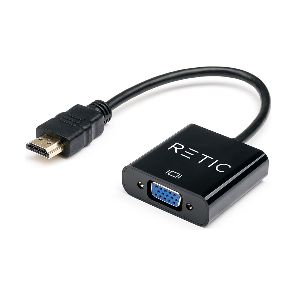 Изображение товара Переходник HDMI - VGA RTC-HDMI-VGA-0.1M адаптер штекер гнездо короткий кабель