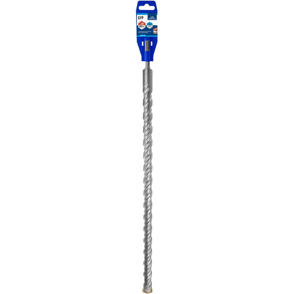 Изображение товара Бур SDS-plus (26х600 мм) Vertextools 999-26-600 Изображение товара Бур SDS-plus (26х600 мм) Vertextools 999-26-600
