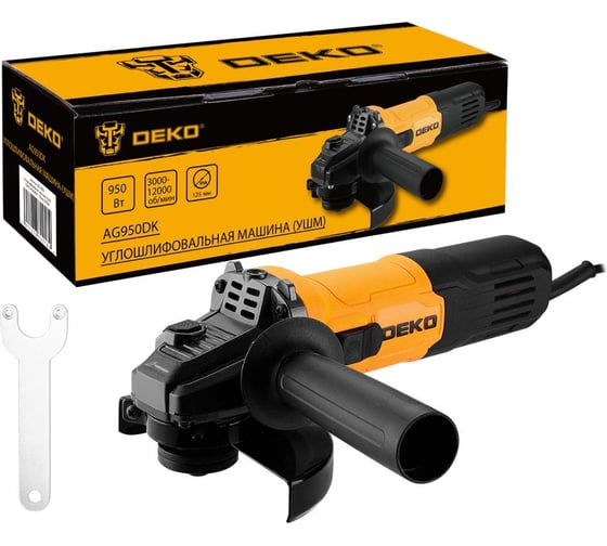 Изображение товара Углошлифовальная машина DEKO (УШМ) AG950DK, 125 мм, 950 Вт 083-1024