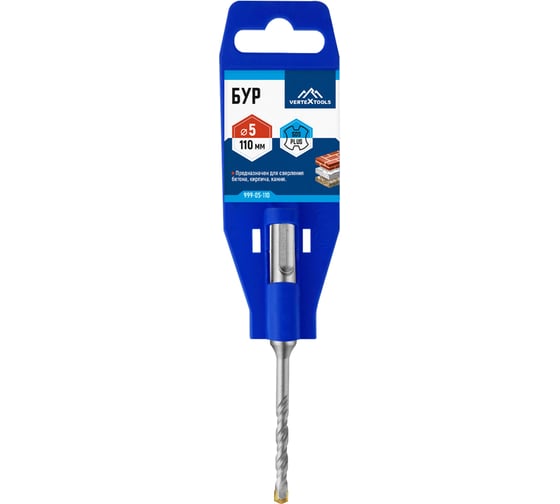 Изображение товара Бур SDS-plus (5х110 мм) Vertextools 999-05-110