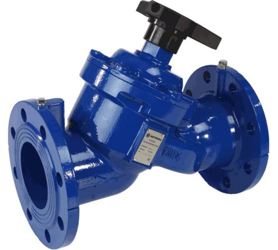 Изображение товара Клапан балансировочный Benarmo чугун, Ду200, Ру16, фланцевый, Kvs622.7, с ниппелями 022-6972