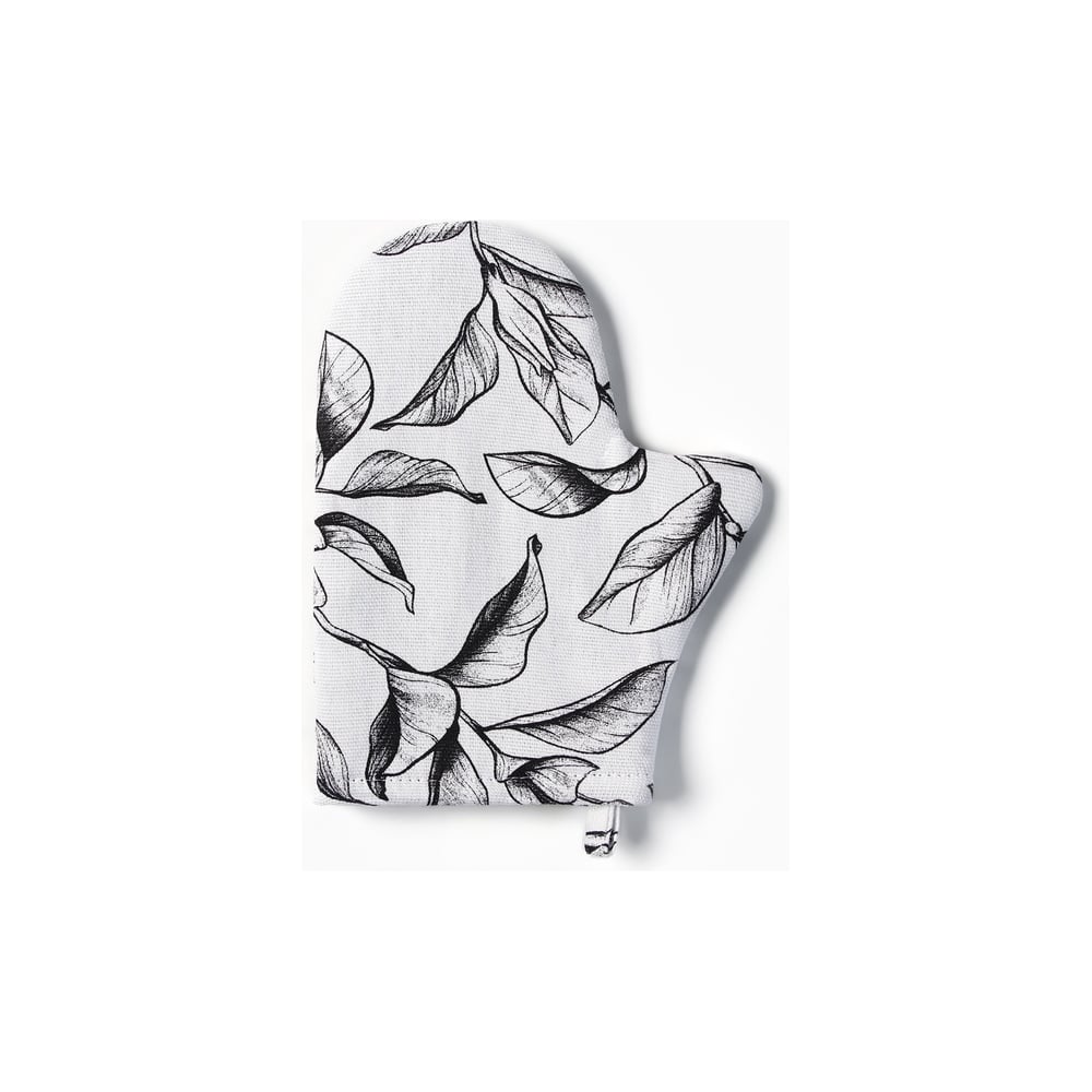 Изображение товара Варежка-прихватка Доляна Plant Leaves 20x27 см из хлопка профессиональная