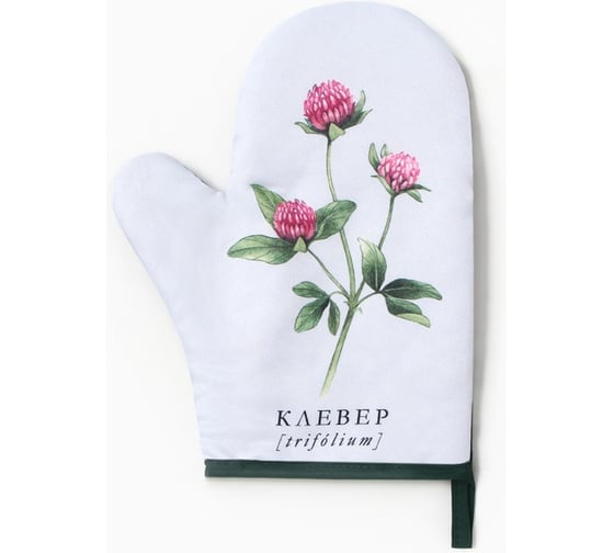 Изображение товара Варежка-прихватка Доляна Клевер 20x27 см, 100% п/э 10425125