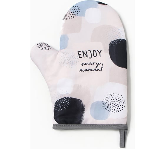 Изображение товара Варежка-прихватка Доляна Be happy 20x27 см, 100% п/э 10425095