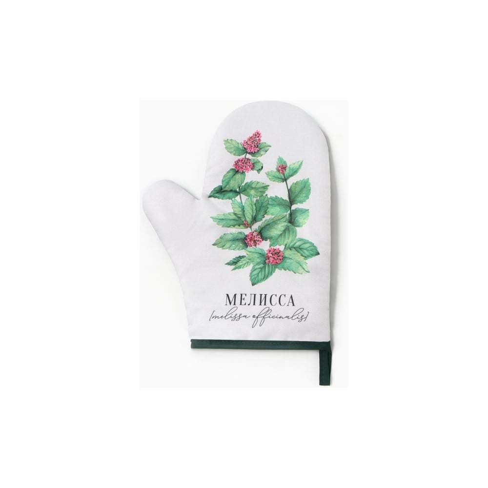 Изображение товара Варежка-прихватка Доляна Мелисса 20x27 см из полиэстера для защиты рук на кухне