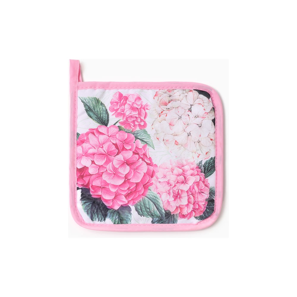 Изображение товара Прихватка Доляна Гортензия 17x17 см п/э оригинальный дизайн