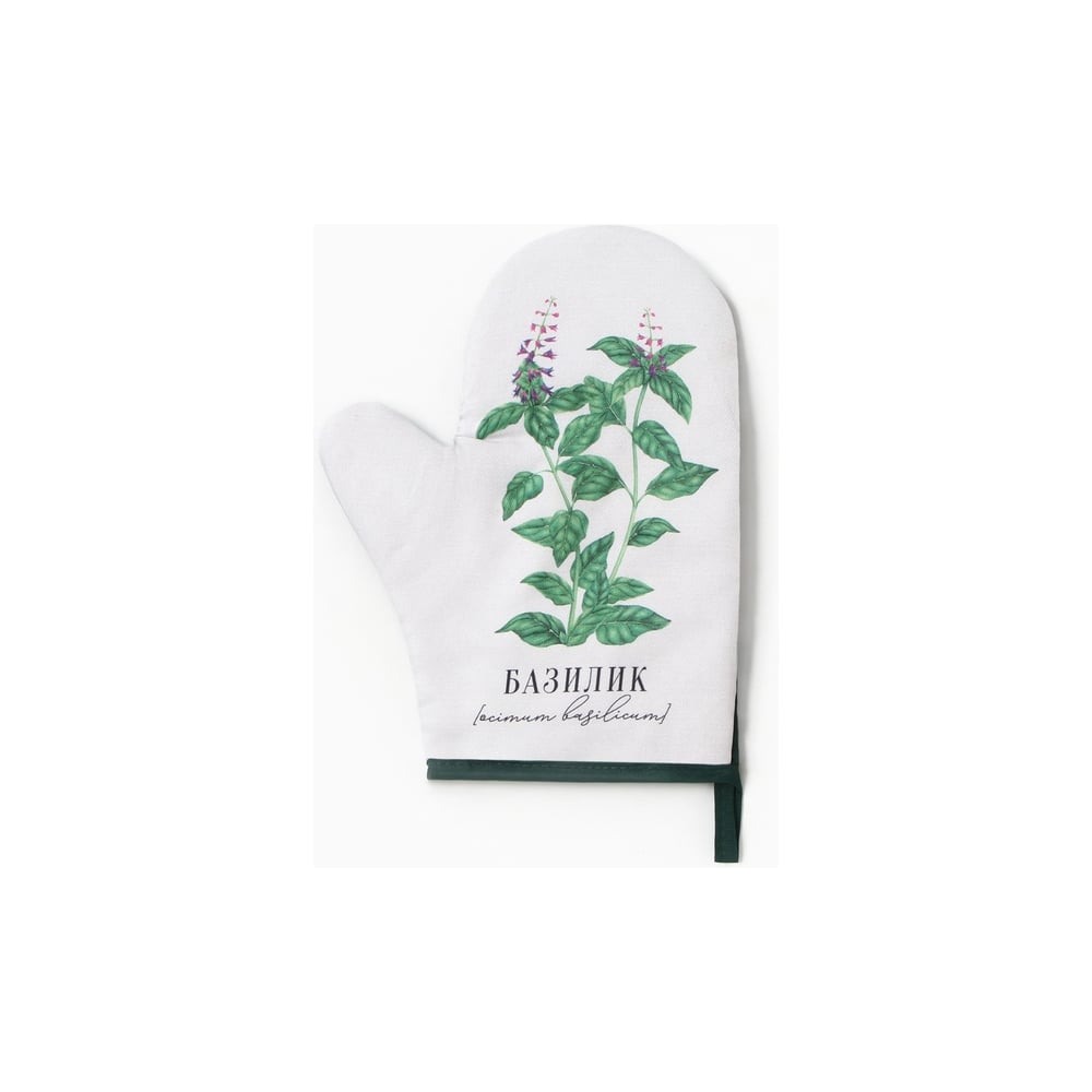Изображение товара Варежка-прихватка Доляна Базилик 20x27 см, защита рук на кухне