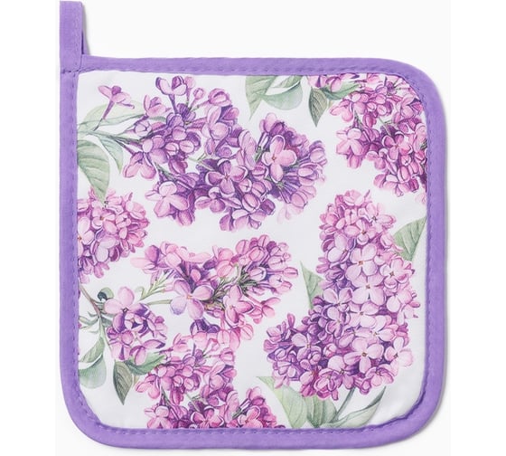 Изображение товара Прихватка Доляна Сирень 17x17 см, 100% п/э 10425146