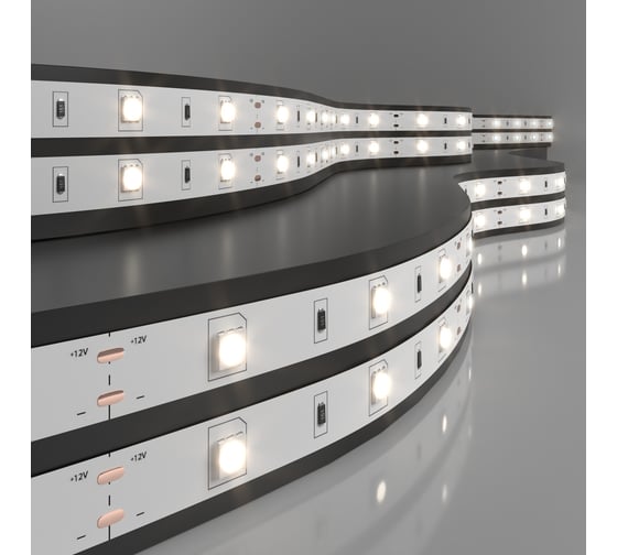 Изображение товара Светодиодная лента Elektrostandard 5050, 12V, 30Led, 7.2W, IP20, 4200K дневной белый a050583