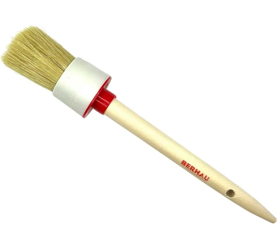 Изображение товара Кисть круглая Berhau №10 40 мм, смешанная щетина, деревянная ручка 102081