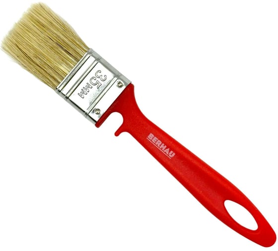 Изображение товара Кисть плоская Berhau 1,5" 35x10 мм, смешанная щетина, пластиковая ручка 101953