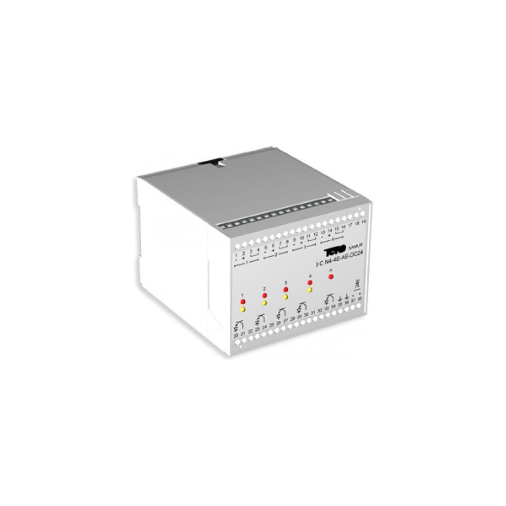 Изображение товара Блок сопряжения ТЕКО BC N4-4R-AR-AC110 под.выключатель 4,релей.выход 4, элект.выход 0,ном.напр 110 В AC,раб.тем-ры0…+60°C, 00-00022144