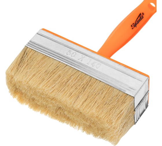Изображение товара Кисть-ракля SPARTA 50x140 мм, натуральная щетина, пластмассовый корпус, пластмассовая ручка 841072