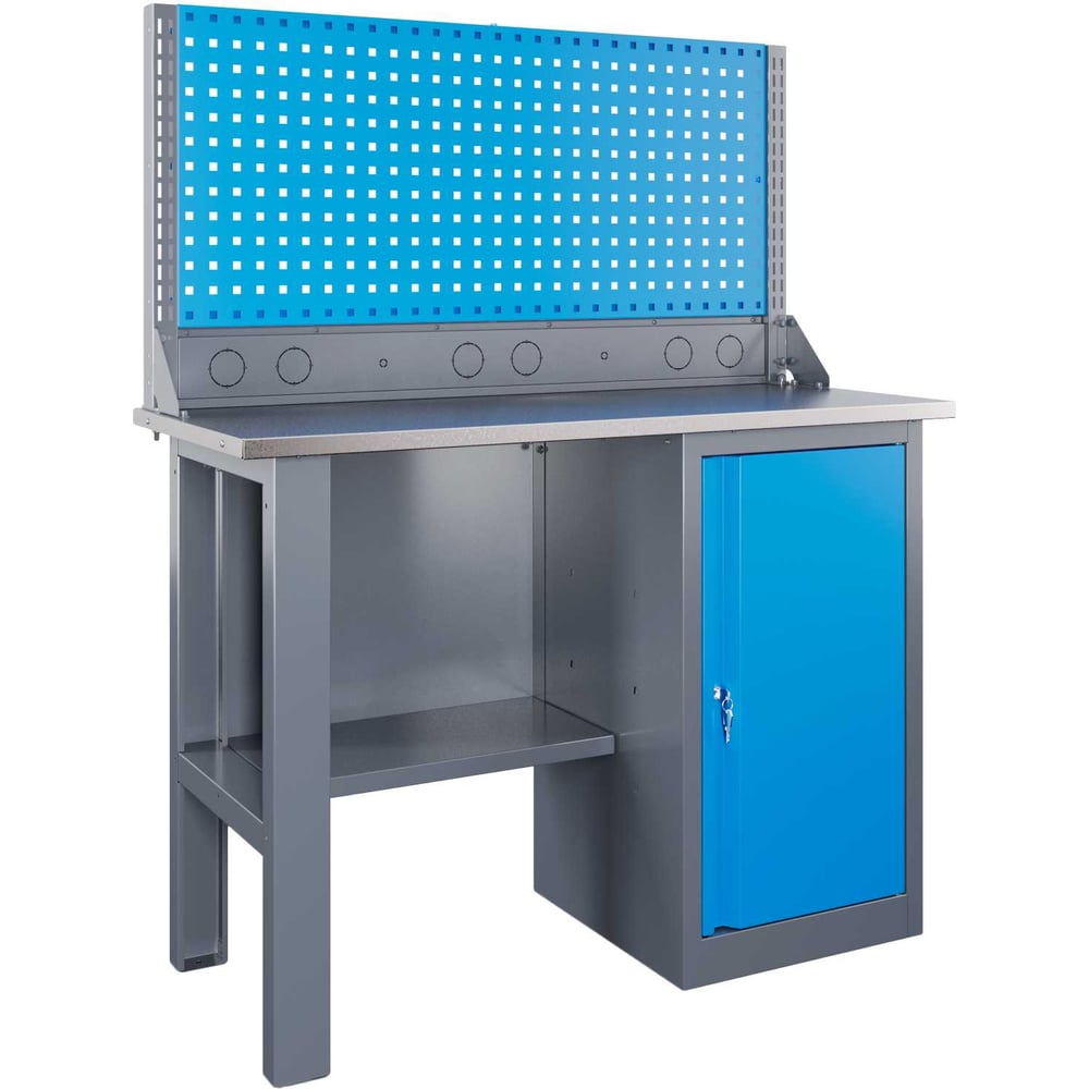 Изображение товара Профессиональный верстак Верстакофф SLF 121.17.1-1R с полками ящиками и экраном