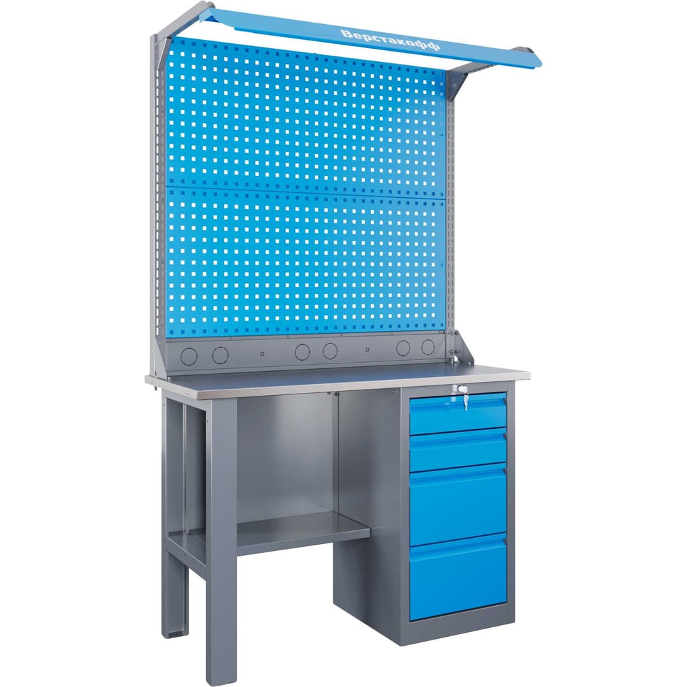 Изображение товара Верстак Верстакофф SLF 121.14.1-2FR профессиональный с ящиками и полками