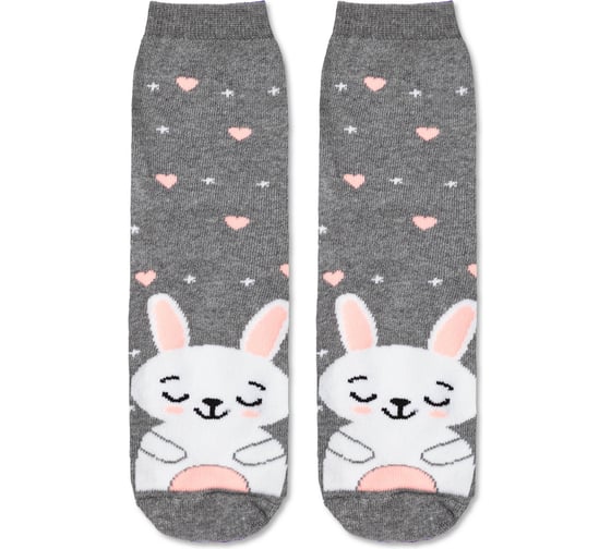 Изображение товара Носки женские ESLI HOME LINE (Махровые) 52-118 рис. 028 серый, размер 36-37 1001321990020016028