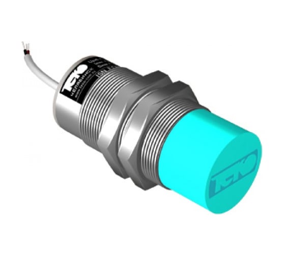 Изображение товара Индуктивный преобразователь перемещения ТЕКО ISAN E8A-31P-15-P, Sn=15 мм, корпус M30x1,5 алюминий не заподлицо, 15 ... 30 DC, NO PNP, IP67, подключение кабель 00-00023922