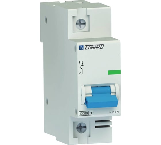 Изображение товара Автоматический выключатель Engard ВА47-100 1р C63 10кА VA47100-1C-63